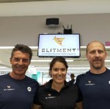 Au sein de son entreprise Elitment, Patrick Flaction (à gauche) s'est entouré d'anciens sportifs professionnels.
